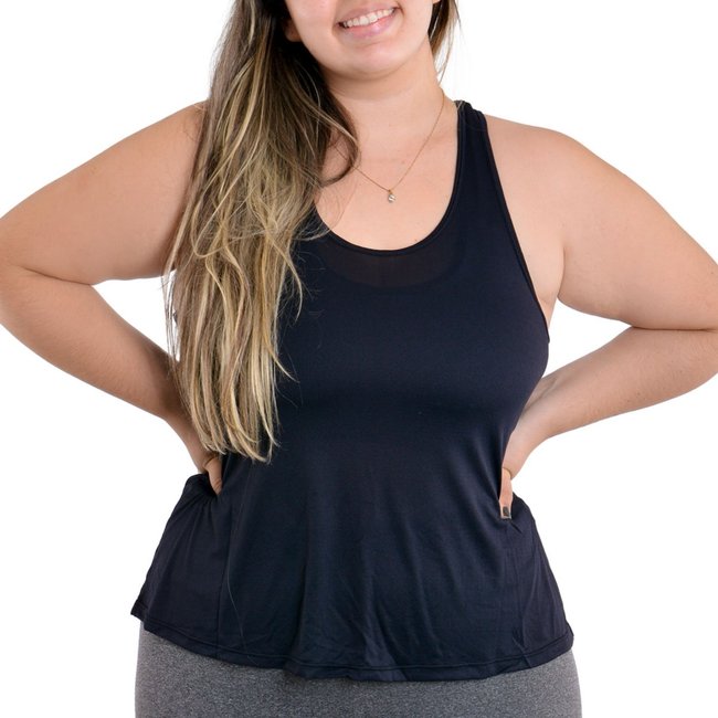 Regata Plus Size Feminina Nadador Fitness Selene