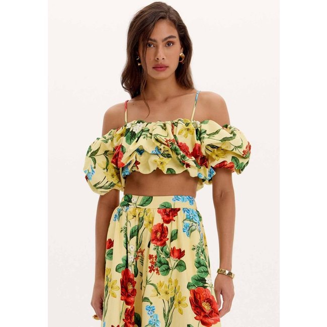 Top Ombro A Ombro Estampado Lança Perfume