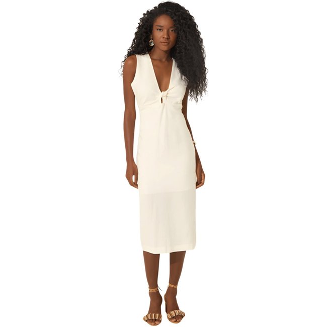 Vestido Midi Com Torção Lez A Lez