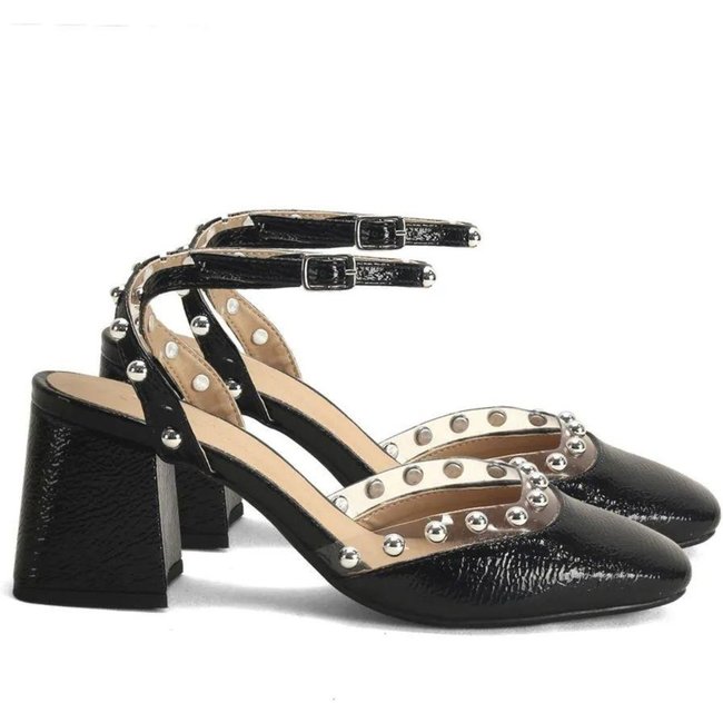 Sapato Boneca em Verniz Preto Ana Mello Conforto e Estilo Incolor