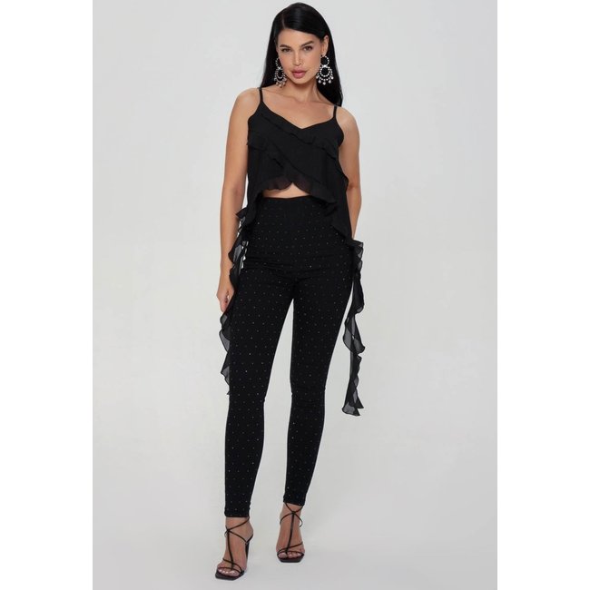 CALÇA JEGGING RESINADO SHINE UNICA Gatabakana