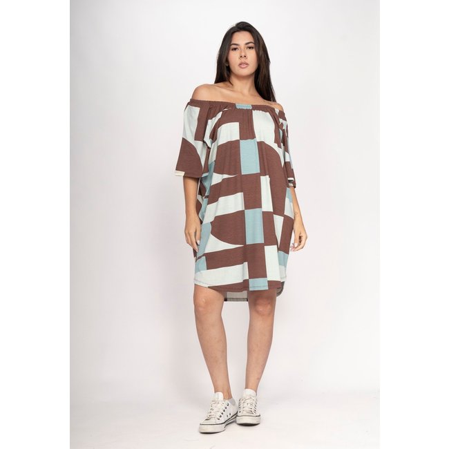 Vestido CabanaFree Curto Malha Ombro a Ombro Mullet Amplo Santa Rosa do Tocantins