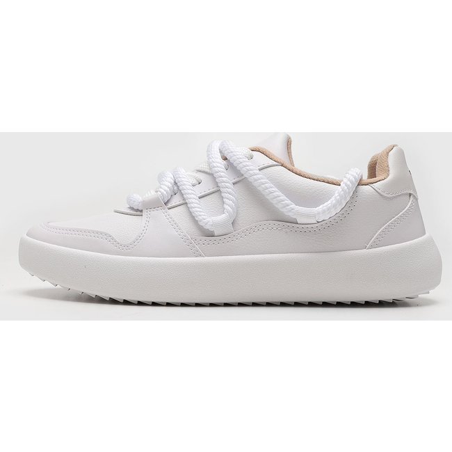 Tênis Feminino Moleca Branco com Cadarço