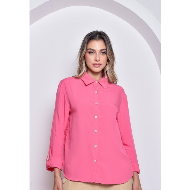 Camisa Crorela Rosa Chiclete