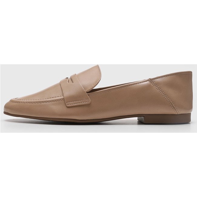 Mocassim Feminino Arezzo Bico Arredondado Bege