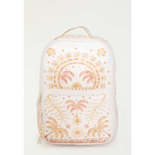 Mochila FARM Me Leva Coqueiral Branca