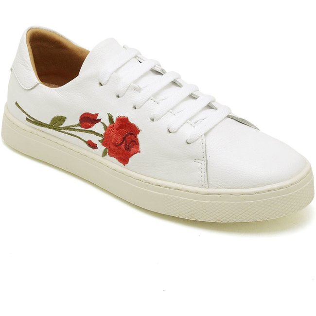 Tênis Ipê Mulato Couro Extra White Flower Branco