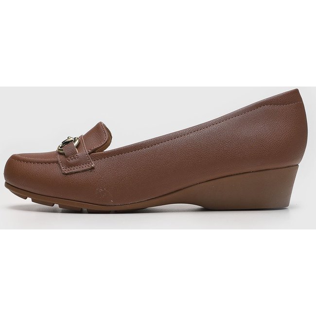Scarpin Feminino Modare Salto Anabela Marrom