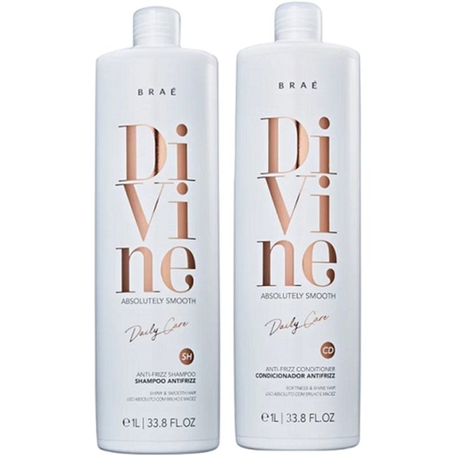 Kit Braé Divine Anti-Frizz Salon (2 Produtos)