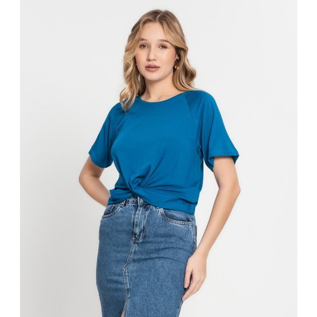 Blusa Feminina Lisa Infinita Cor Azul