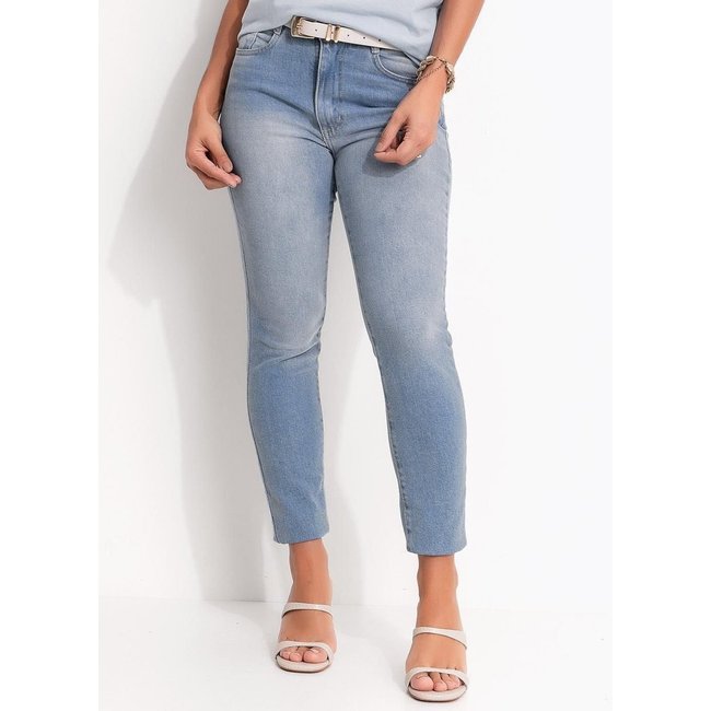Calça Em Jeans Jeans Azul Claro Quintess