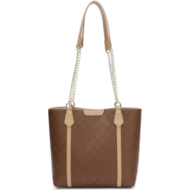 Bolsa Feminina Trabalho Ombro Espaçosa Resistente Alça Corrente