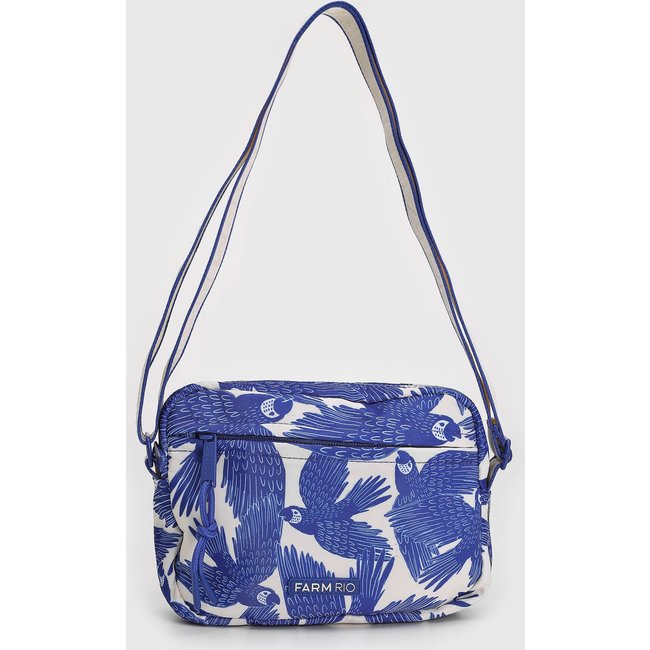 Bolsa Feminina Farm Ziriguidum Voo das Araras Azul