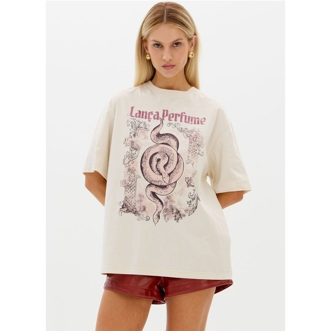 T-shirt Oversized Com Estampa Lança Perfume