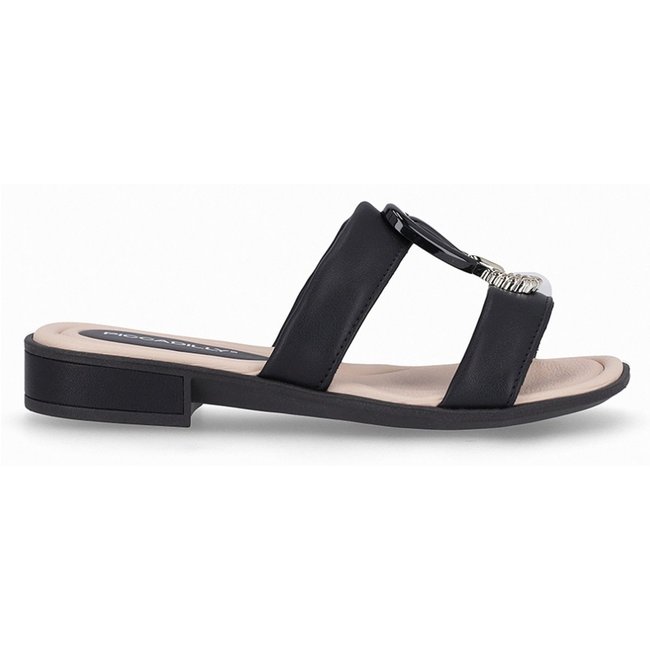 Tamanco Salto Baixo Piccadilly 590041 Feminino - Preto