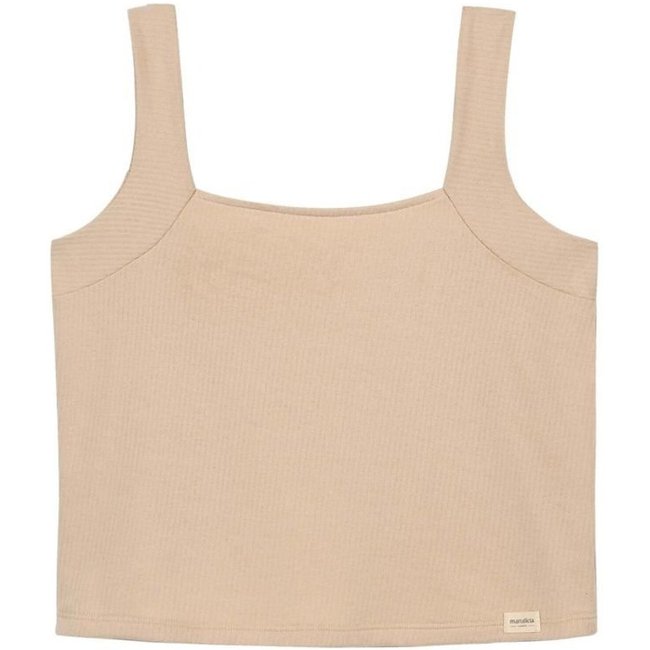 Regata Feminina Moletom Comfy Marialícia Bege