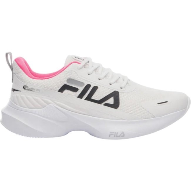 Tênis Fila Progress Lite Branco Feminino Preto