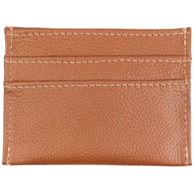 Porta cartões de couro liso Ianna 8x10cm - Whisky