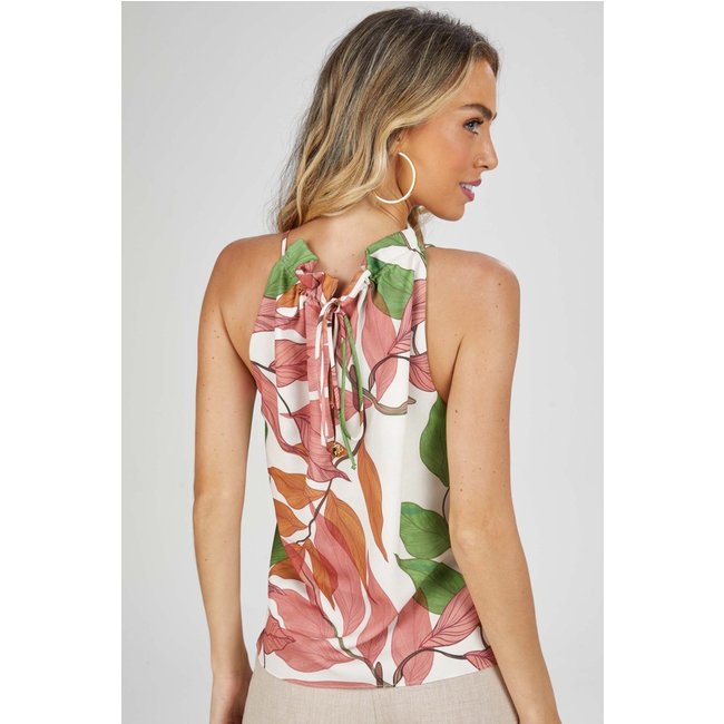 Blusa PKS Frente Única Estampa Floral