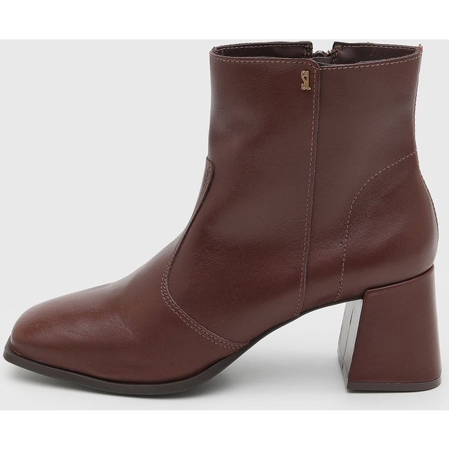 Bota Feminina Santa Lolla Salto Quadrado Marrom