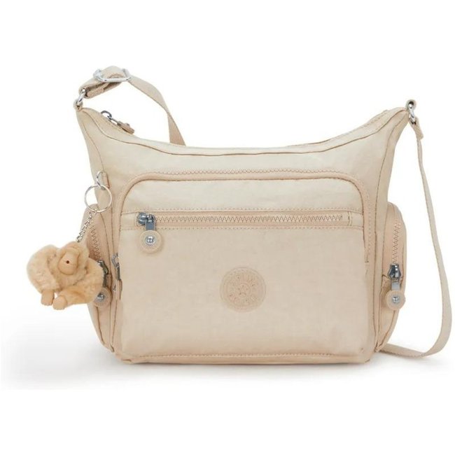 Bolsa Kipling Gabbie S Sparkled Beige