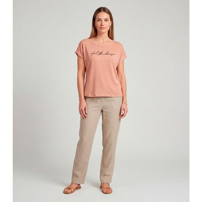 Blusa Feminina em Visco Tricot Infinita Cor Marrom