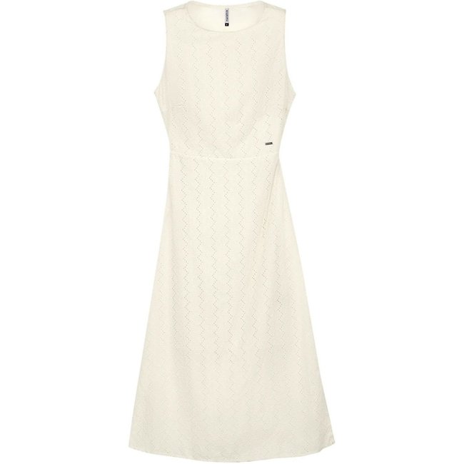 Vestido Feminino Midi Laise Marialícia Bege