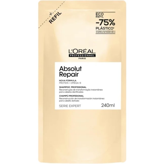 L'Oréal Professionnel Serie Expert Absolut Repair Omega-9 + Protein Refil - Shampoo 240ml
