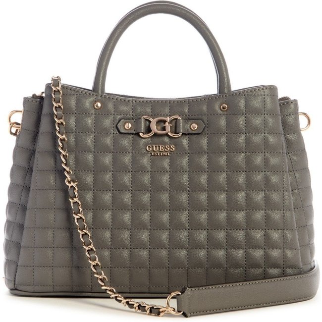 Bolsa Guess Nadira Girlfriend Satchel Azul Cinzentado