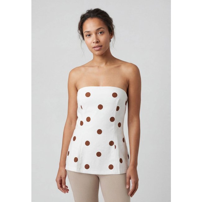 Blusa Feminina Colcci Estampada Decote Reto Branca