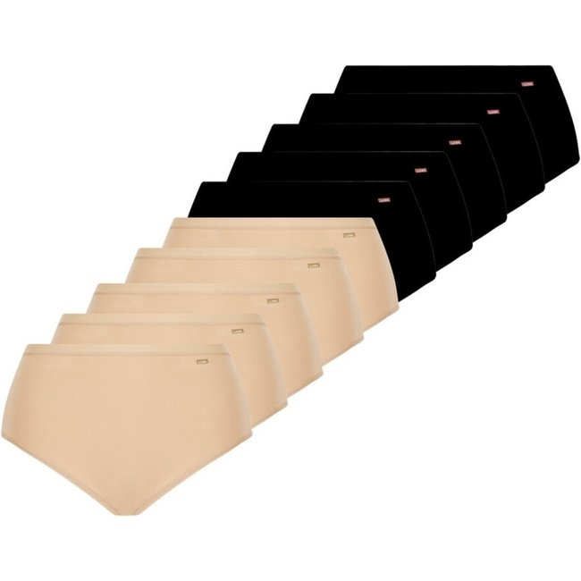 Kit com 10 Calcinhas Alta Loba 40351-001 Colorido Bege