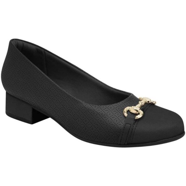 Sapato Piccadilly Tati Salto Médio - Feminino - Preto