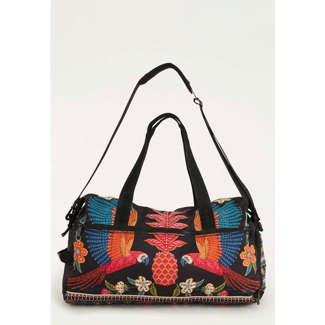 Bolsa Feminina Farm Samba das Araras Preta