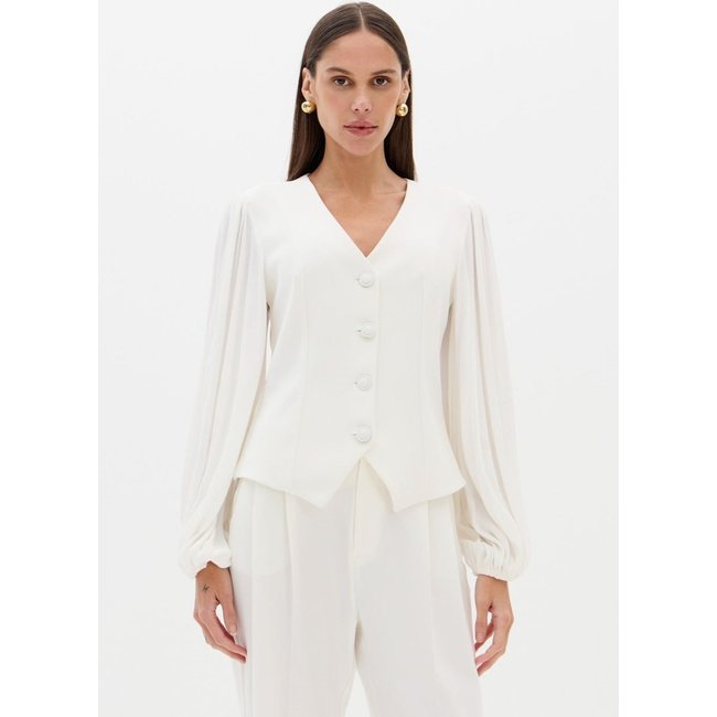 Blusa Colete Com Manga Longa Lança Perfume