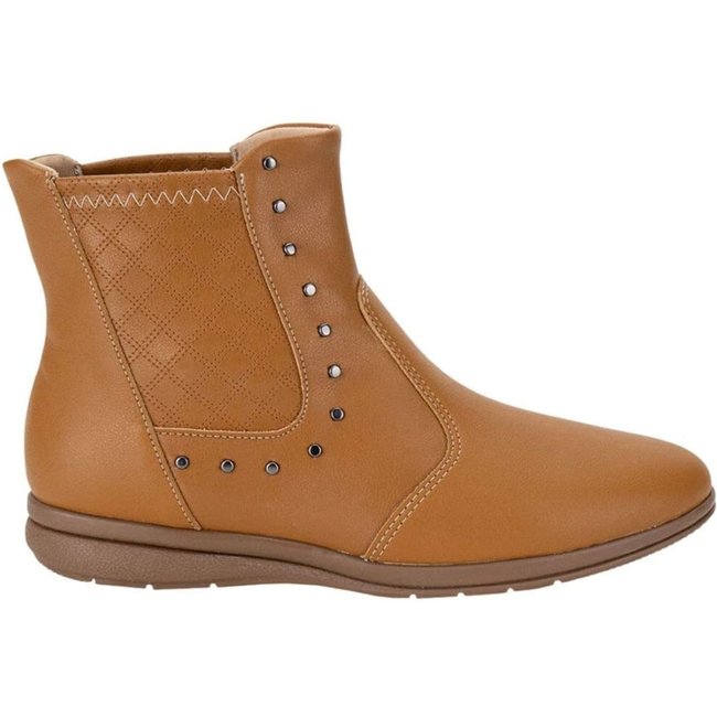 Bota Feminino Cano Baixo Piccadilly Caramelo