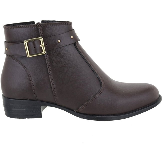 Bota Feminina para Dia a Dia e Trabalho com Máximo Conforto Retta Oficial Café