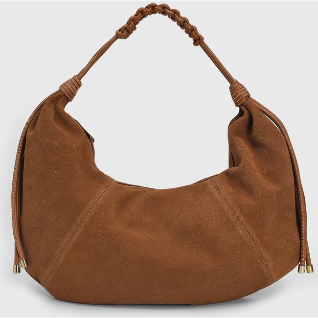 Bolsa Grande Luiza Barcelos Alça Trançada Marrom
