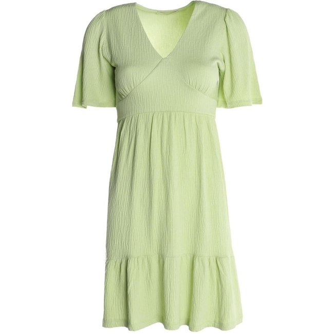 Vestido Malha Curto Manga Sino Autentique Feminino VERDE