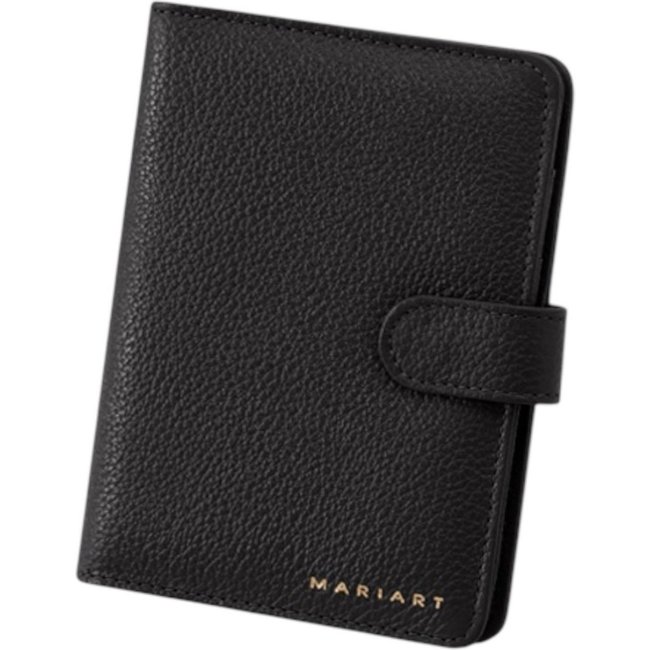 Porta-Passaporte em Couro Mariart Preto 741