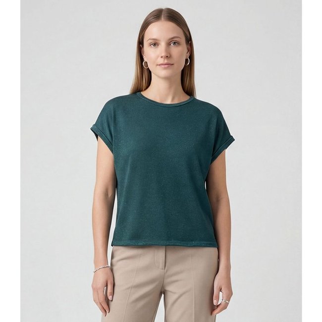 Blusa Feminina Manga Cavada Infinita Cor Verde