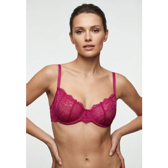 Sutiã Balconet Feminino Hope Renda Sem Bojo Com Aro Pink