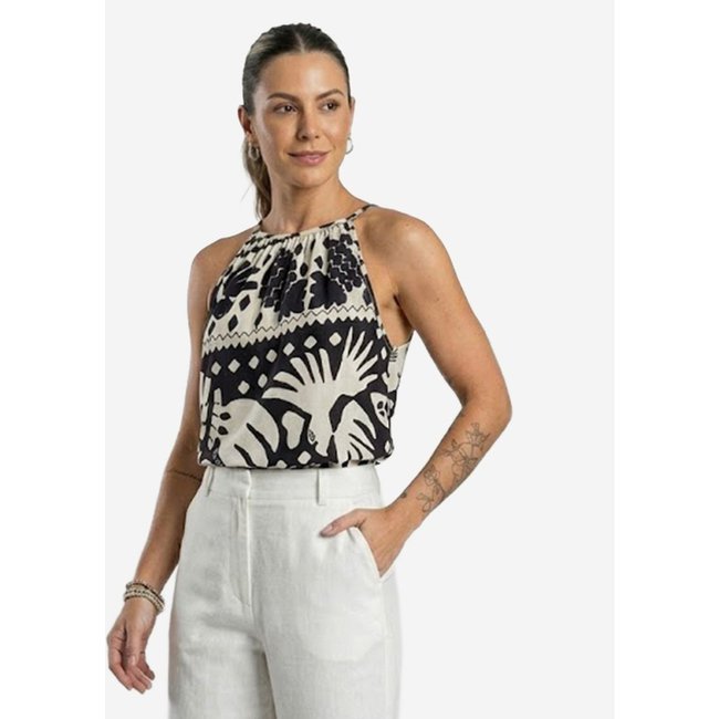 Blusa Feminina de Alça Infinita Cor Preto