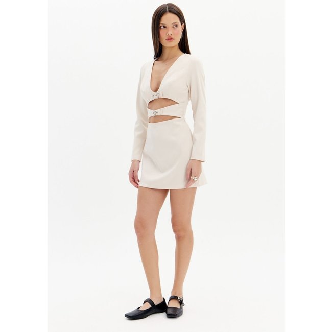 Vestido Curto Manga Longa com Fivelas My Favorite Things
