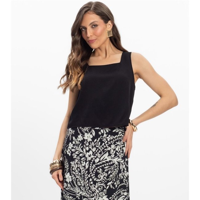 Regata Viscose Double Feminina Endless Preto