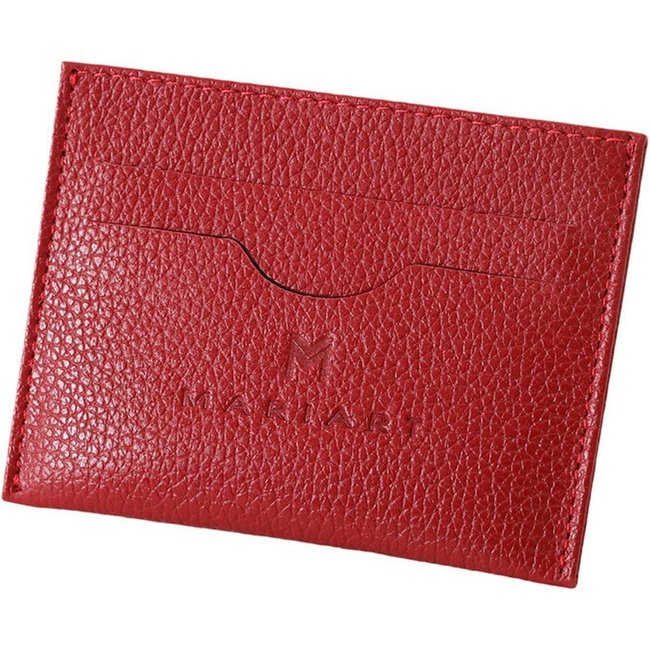 Porta Cartão Mariart Em Couro 158 Vermelho