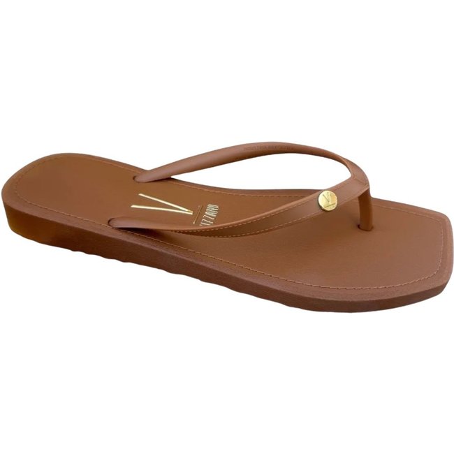 Chinelo Feminino Verão Macio Praia Conforto Camel
