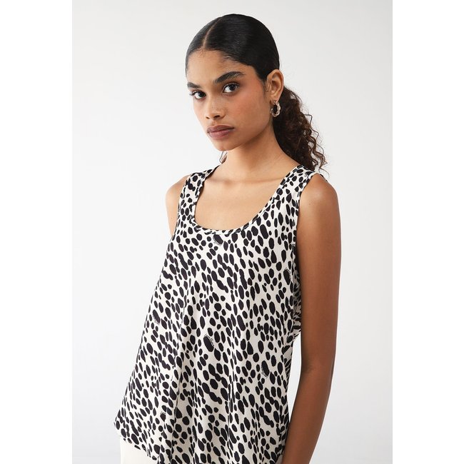 Blusa Lança Perfume Evasê Estampada Off-White