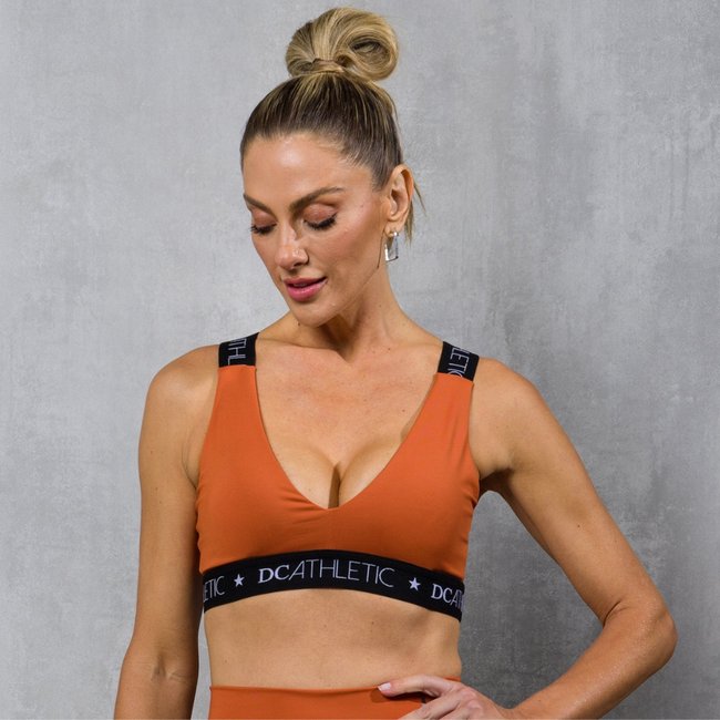 Top De Chelles Academia Recorte Princesa Laranja FT1164TP