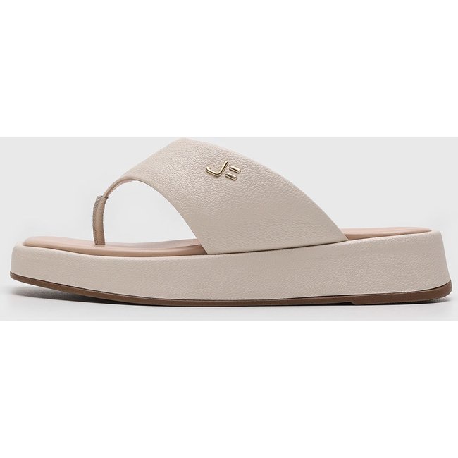Sandália Feminina Jorge Bischoff Plataforma Off-White