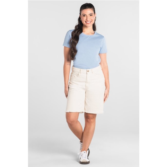 Blusa Feminina em Algodão Just Basic Azul